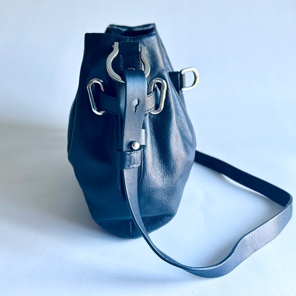 Cole Haan Black Genuine Leather Shoulder Bag - Picture 4 of 12